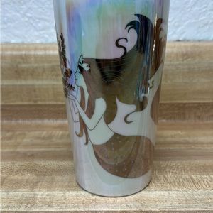 Starbucks Mermaid Siren Ceramic Tumbler 2021 Iridescent 12 oz